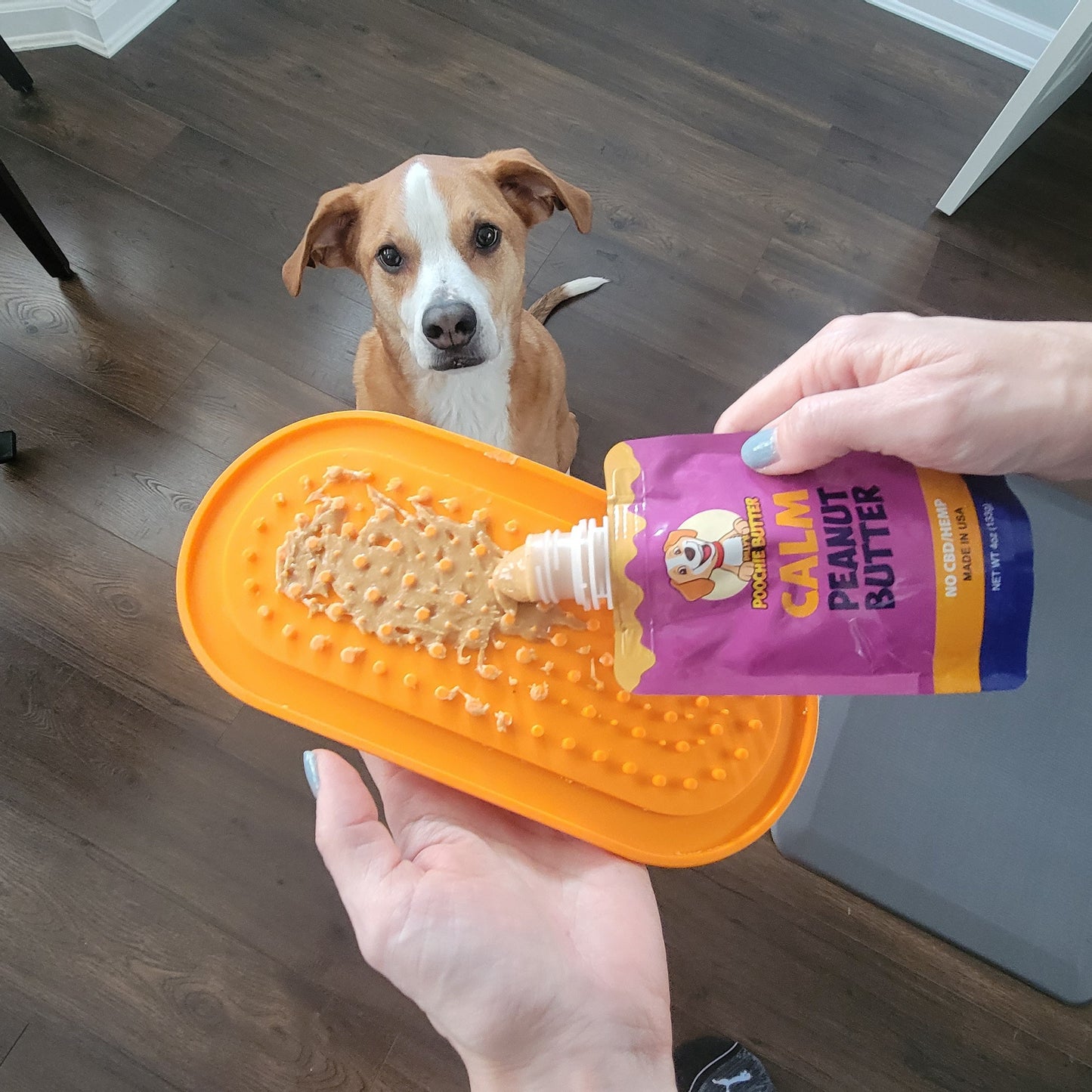 Calming Peanut Butter Squeeze Pack 4oz (No CBD)