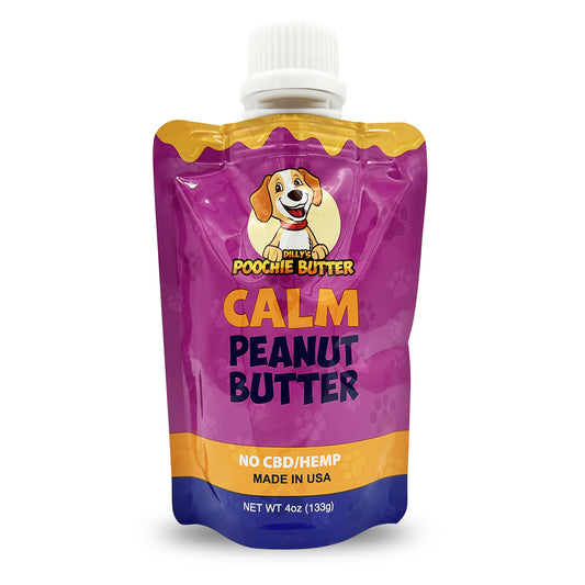 Calming Peanut Butter Squeeze Pack 4oz (No CBD)