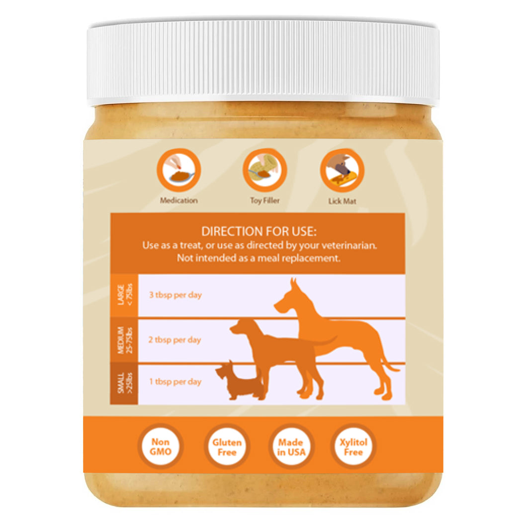 12oz Pumpkin Dog Peanut Butter Jar