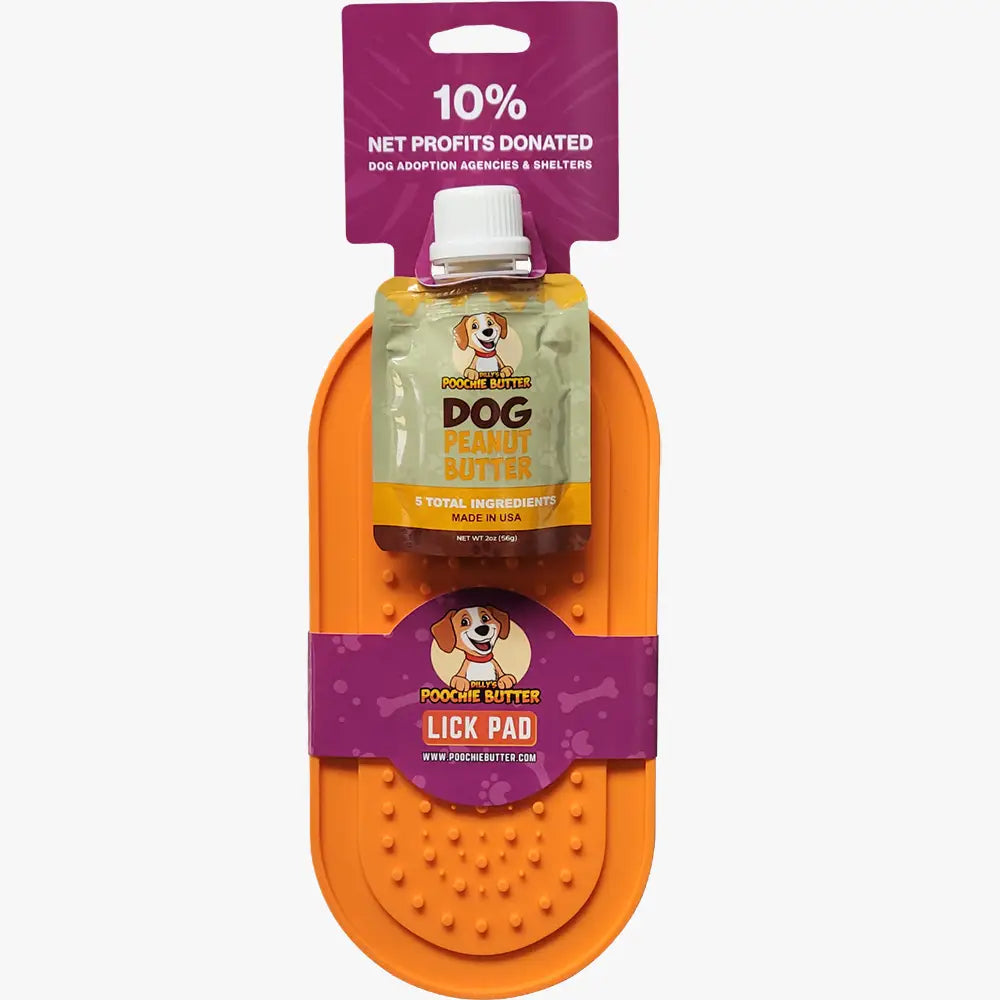 Paquete exprimidor para perros de 2 oz + tapete para lamer