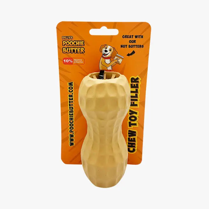 Peanut Butter Dog Toy | Dog Peanut Butter Toy Filler | Dog Chew Toy |  Poochie Butter Toy Medium