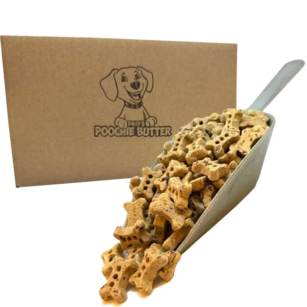 Bulk Dog Treats (5lbs) PB with Blueberry Tiny Bones – Poochie Butter