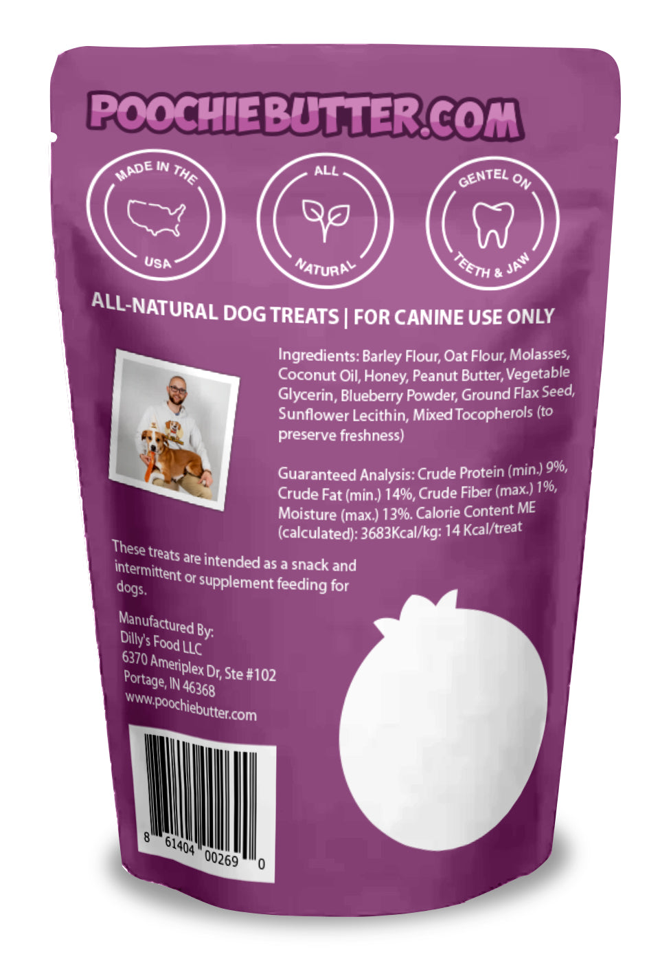 8oz PB & Blueberry Soft Chewies