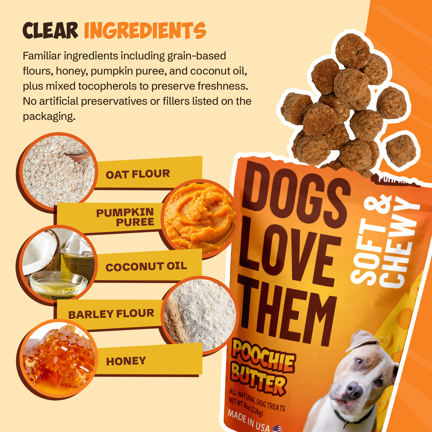 8oz Pumpkin Soft & Chewy Treats