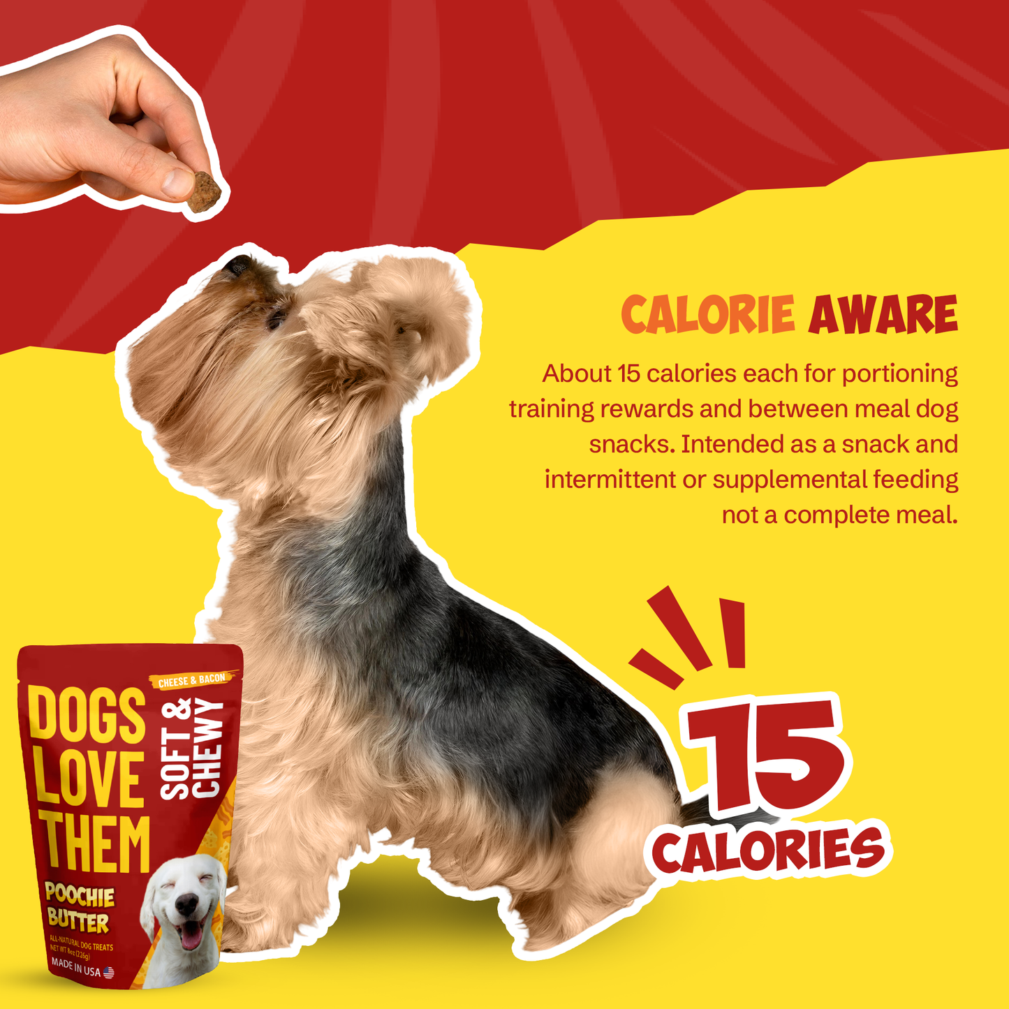 8oz Cheese & Bacon Soft Chewy Treats