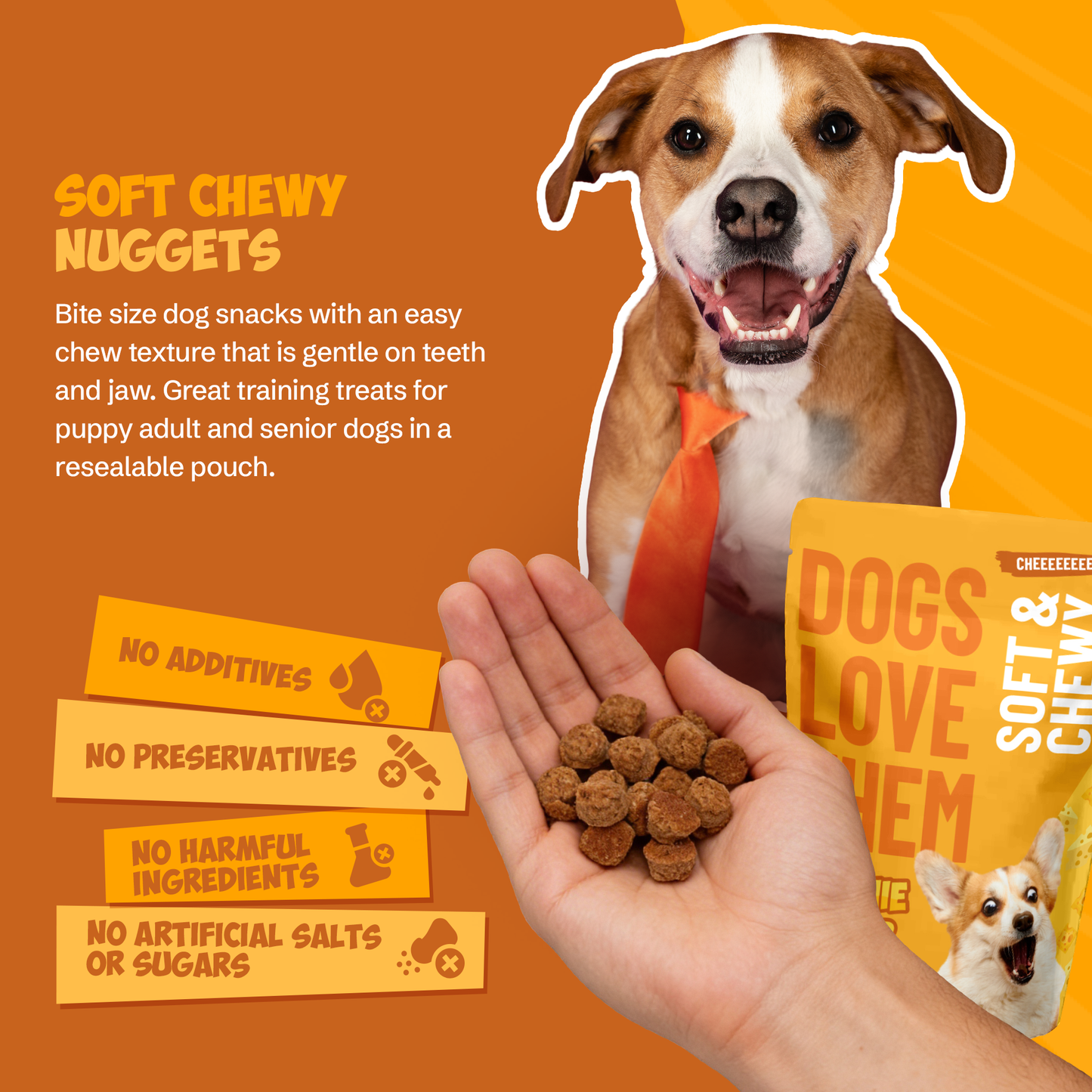 5lb Bulk Cheezy Soft & Chewy Dog Treats