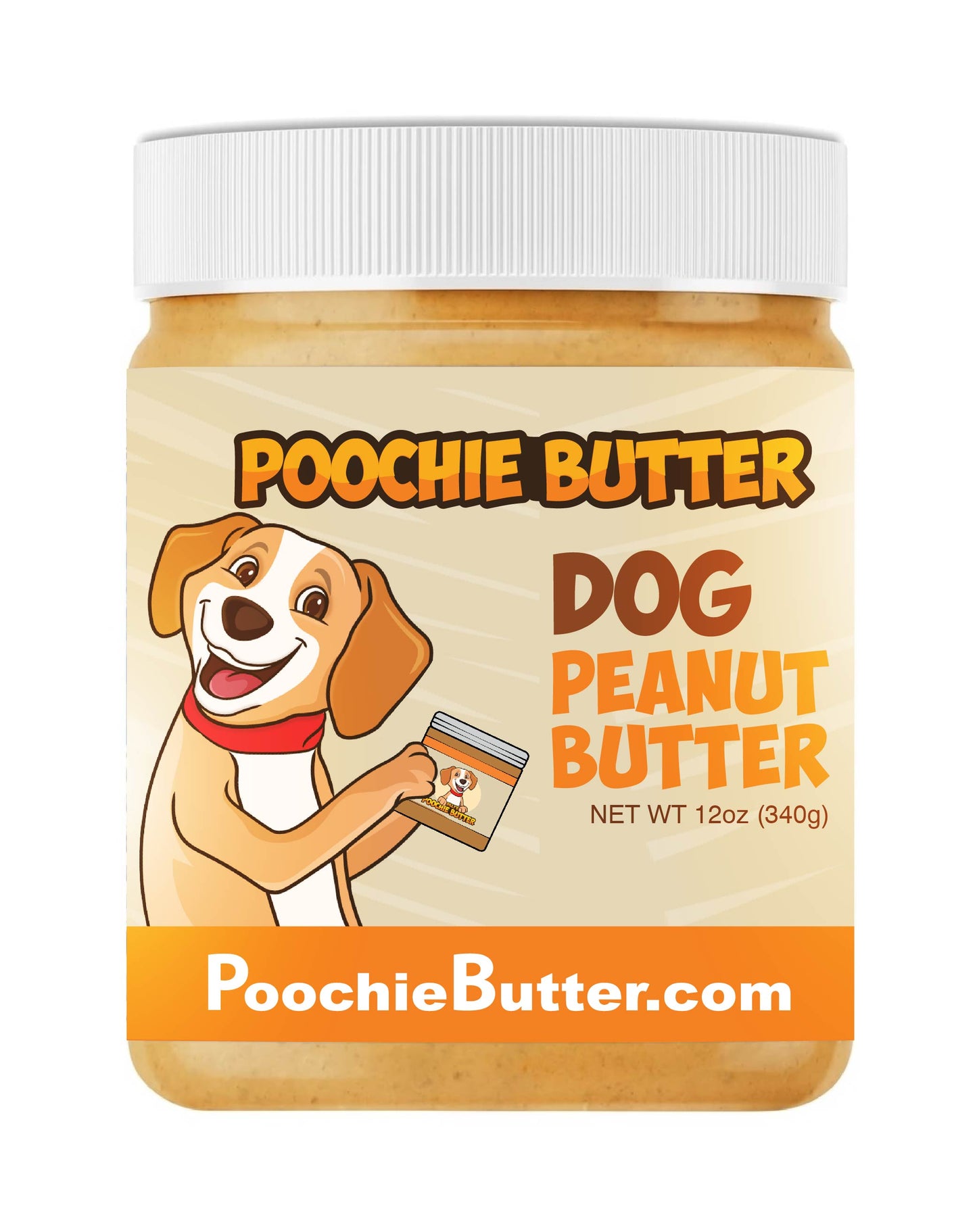 12oz Pumpkin Dog Peanut Butter Jar