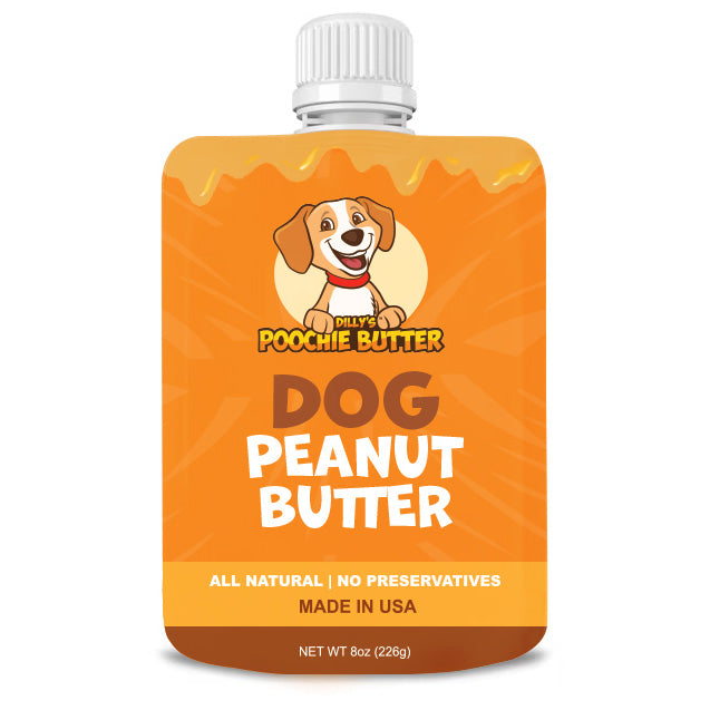 8oz Pumpkin Dog Peanut Butter Squeeze Pack