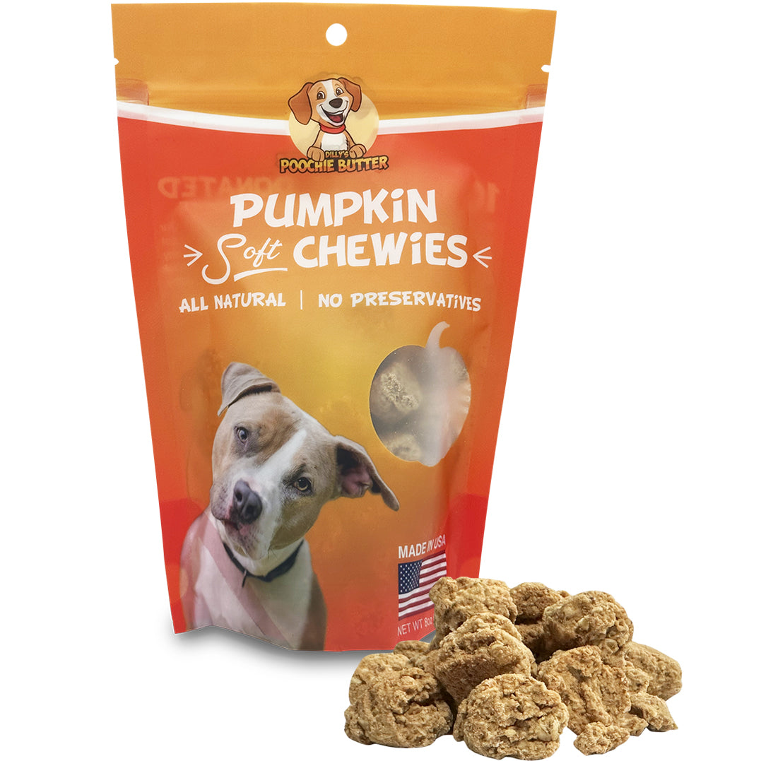 Golosinas masticables suaves para perros de calabaza, 8 oz