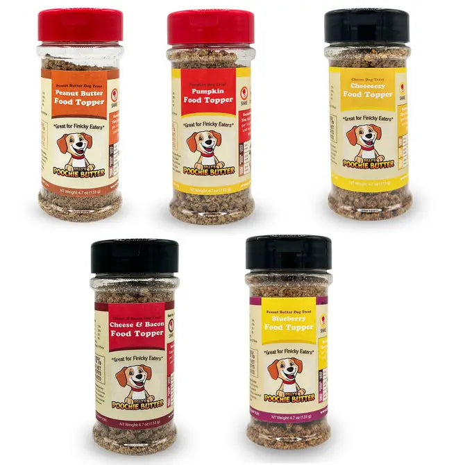 3.7oz Peanut Butter Dog Food Topper – Poochie Butter